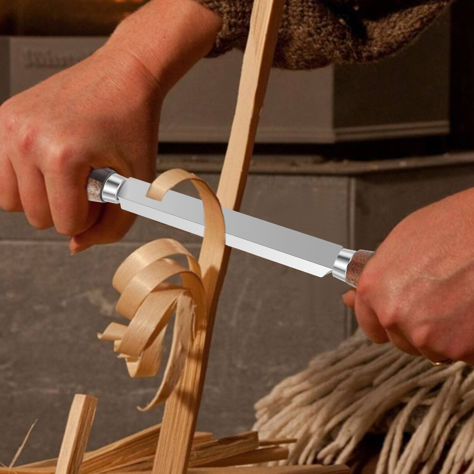 Spoke Shave Round - Sk5 Draw Knife Woodworking Tool Drawknife