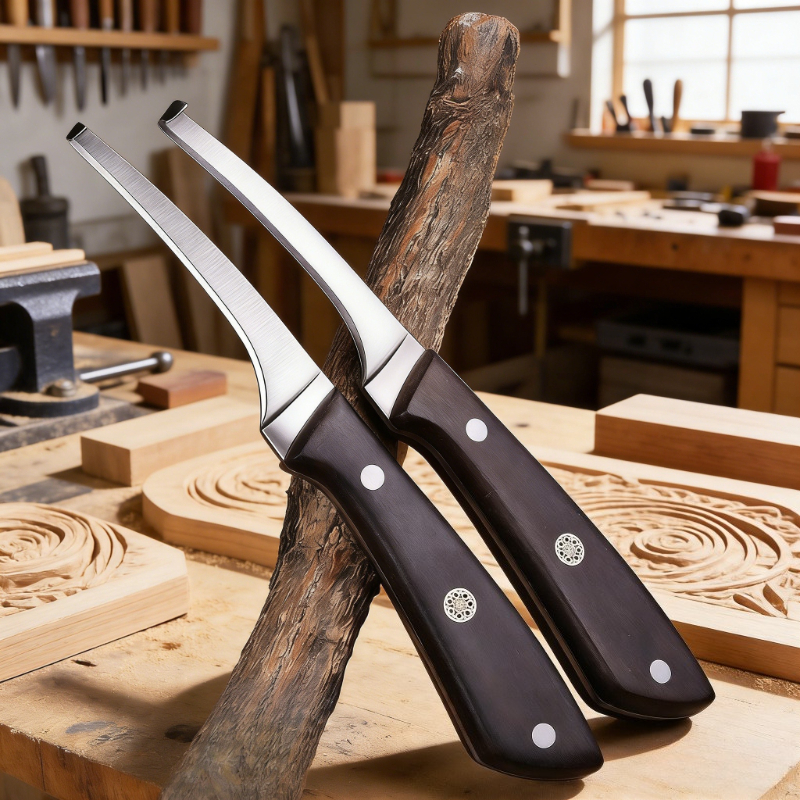 Woodworking Studio - High Hardness Stainless Steel Hook Knife