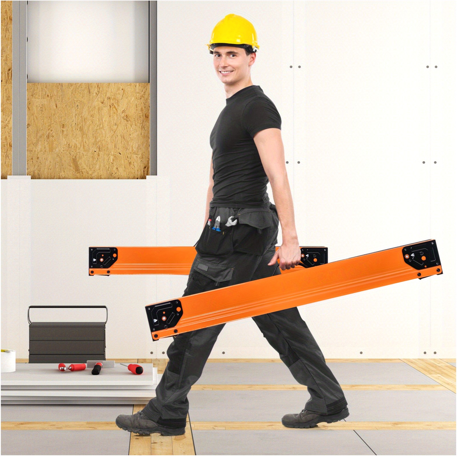 Woodworking Projects Art - Portable Folding Sawhorses – 2-Piece Set
