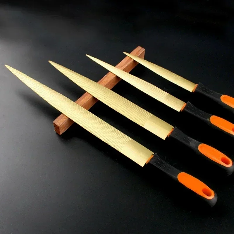 1PC Golden Tapered Rasp Wood F - Woodworking Files And Rasps avaliação e preço