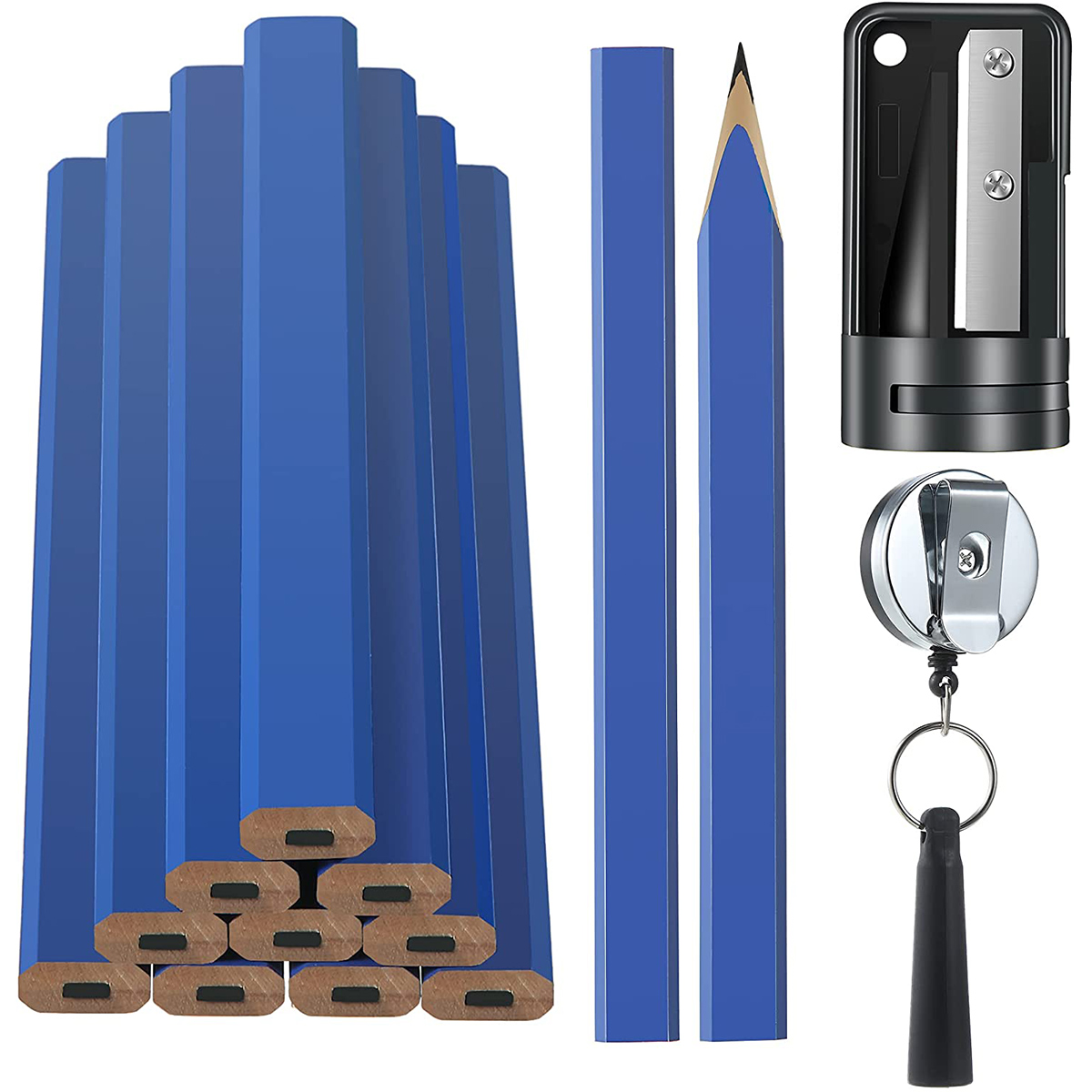 12Pcs Octagonal Square Pencil  - Woodworking Classes avaliação e preço