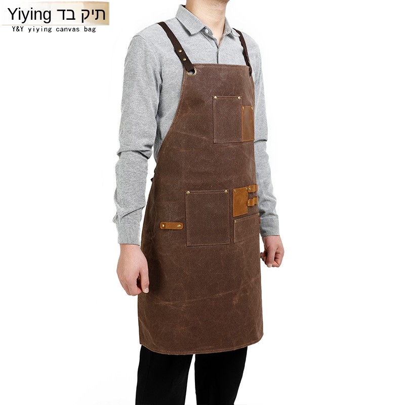 Fashionable Oil Wax Canvas Apr - Woodworking Overalls avaliação e preço