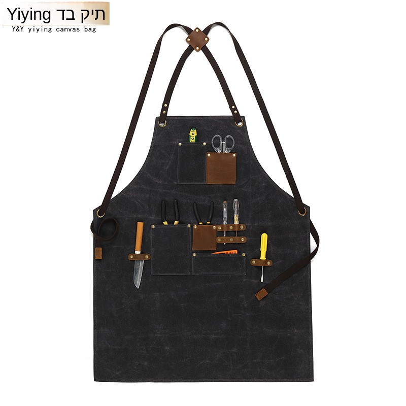 Fashionable Oil Wax Canvas Apr - Woodworking Overalls avaliação e preço