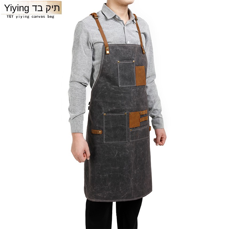 Fashionable Oil Wax Canvas Apr - Woodworking Overalls avaliação e preço