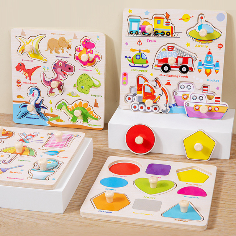 Montessori Wooden Puzzles Toys - Woodworking Jigsaw avaliação e preço