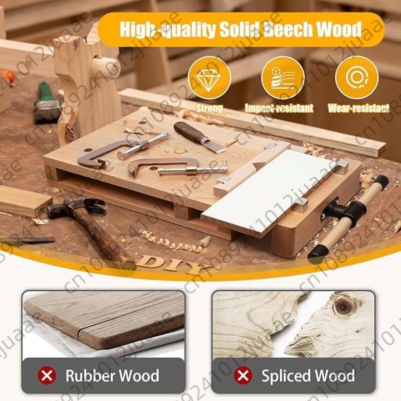 Hardwood Bench Desktop Woodwor - Woodworking Bench Vise avaliação e preço