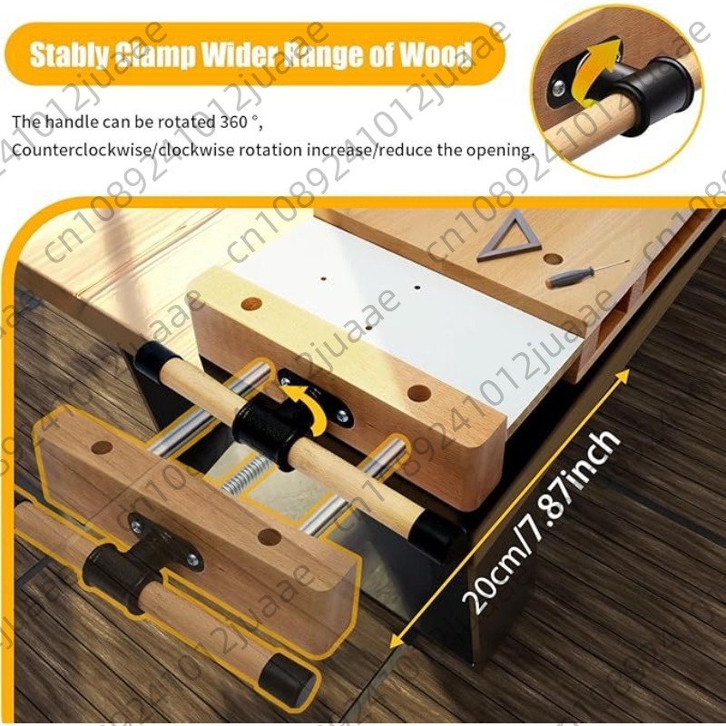 Hardwood Bench Desktop Woodwor - Woodworking Bench Vise avaliação e preço