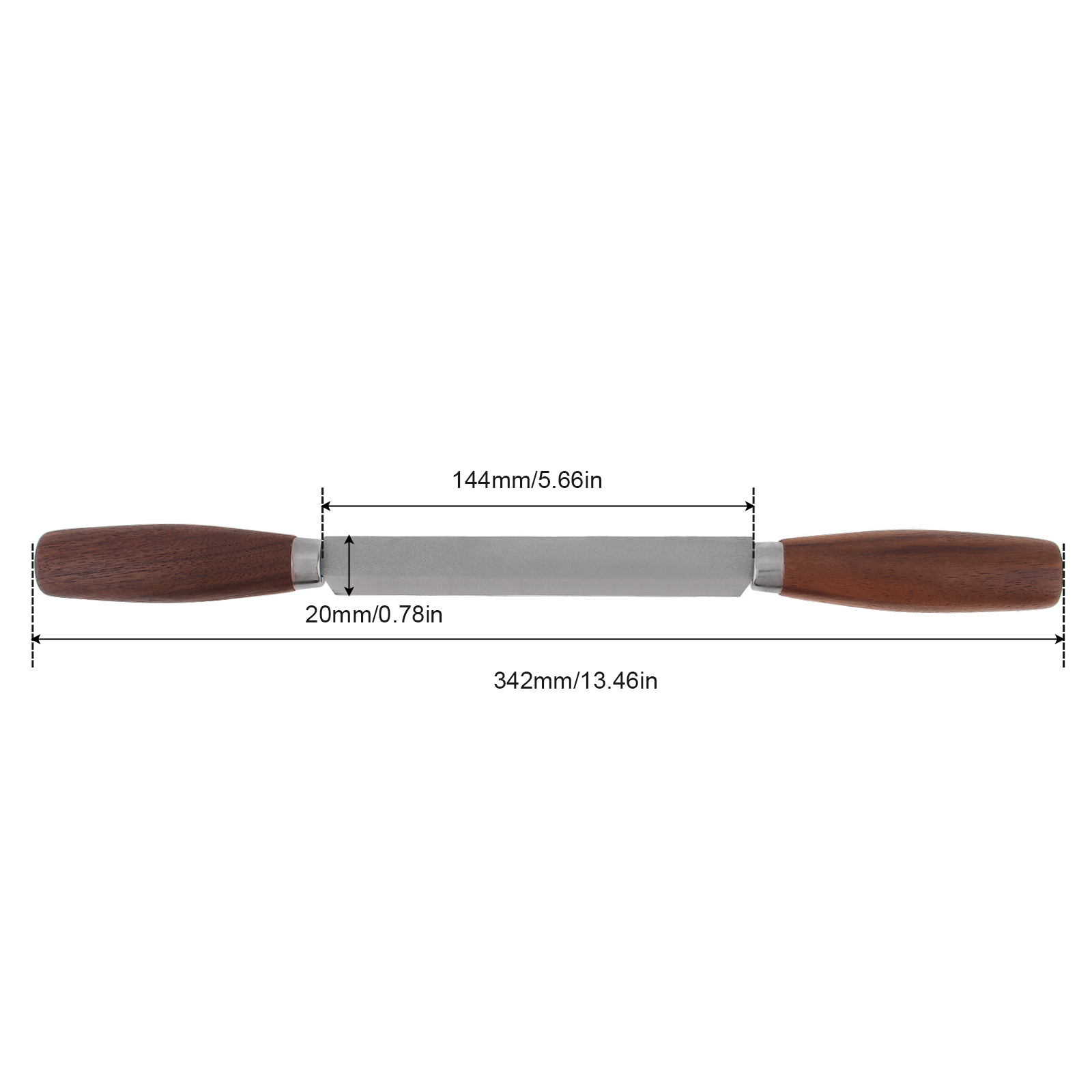 1 Piece Walnut Wood Woodwork H - Spoke Shave Round avaliação e preço