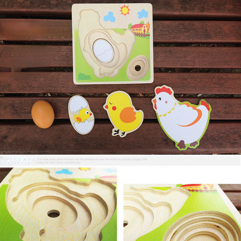 Wood 3D Puzzle Chick Grow Hens - Woodworking Jigsaw avaliação e preço
