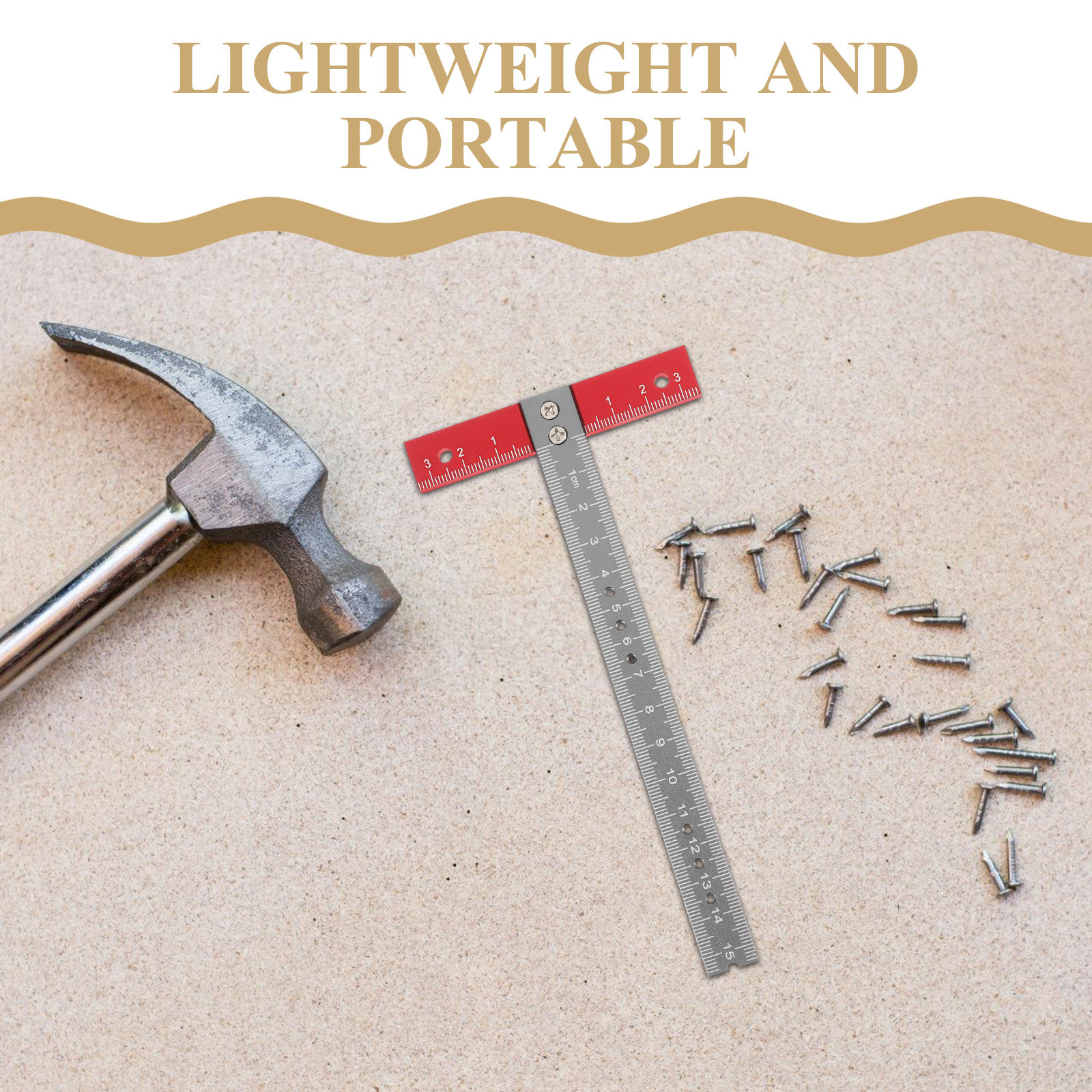 T Ruler Aluminum Alloy Precise - Woodworking Classes avaliação e preço