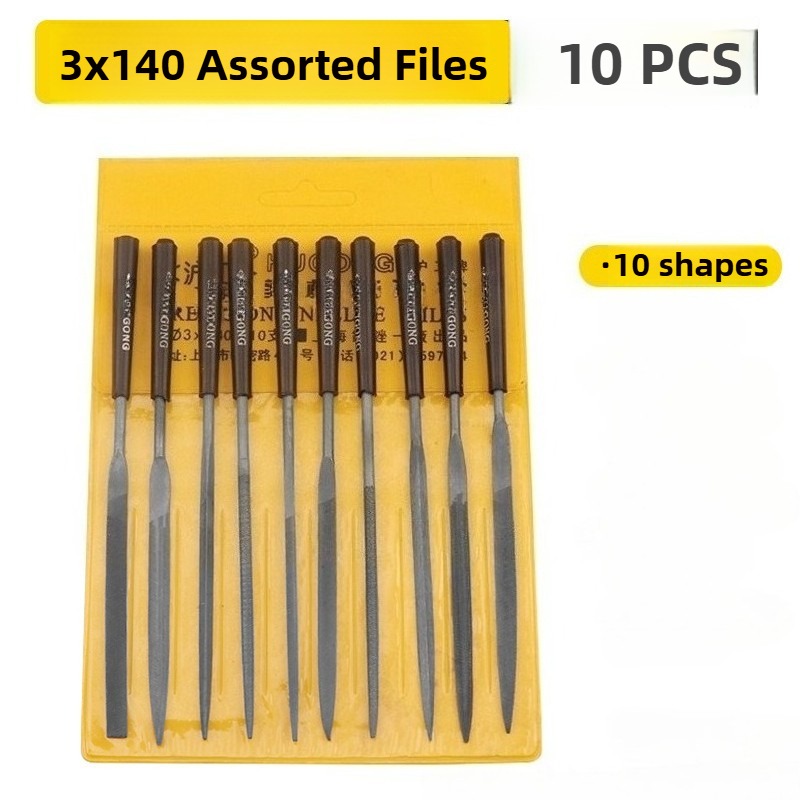10pcs/set Metal Needle File Se - Woodworking Files And Rasps avaliação e preço