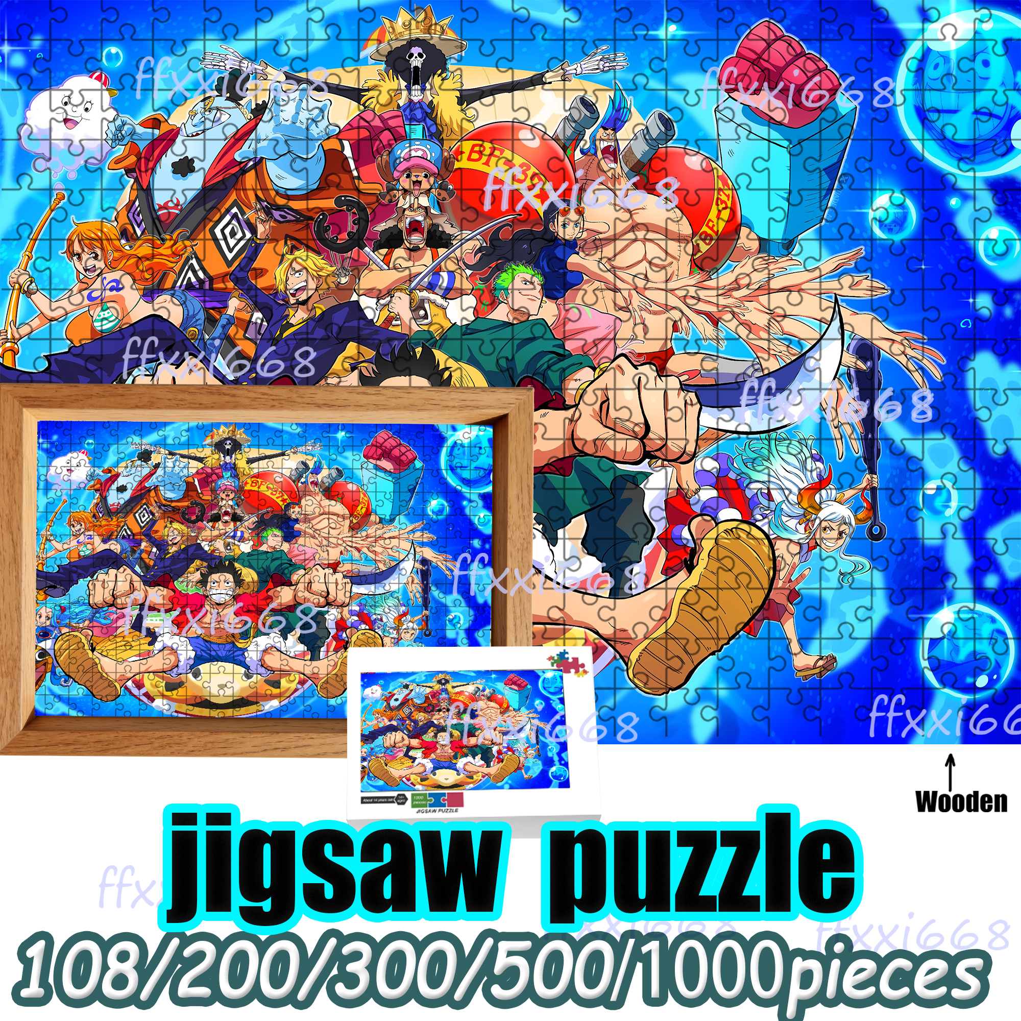 One Piece Luffy Zoro Nami Chop - Woodworking Jigsaw avaliação e preço