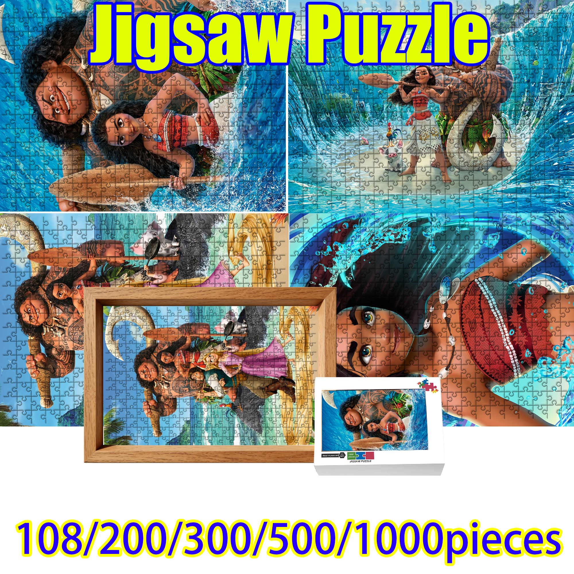 Moana Jigsaw Puzzle 108/200/30 - Woodworking Jigsaw avaliação e preço