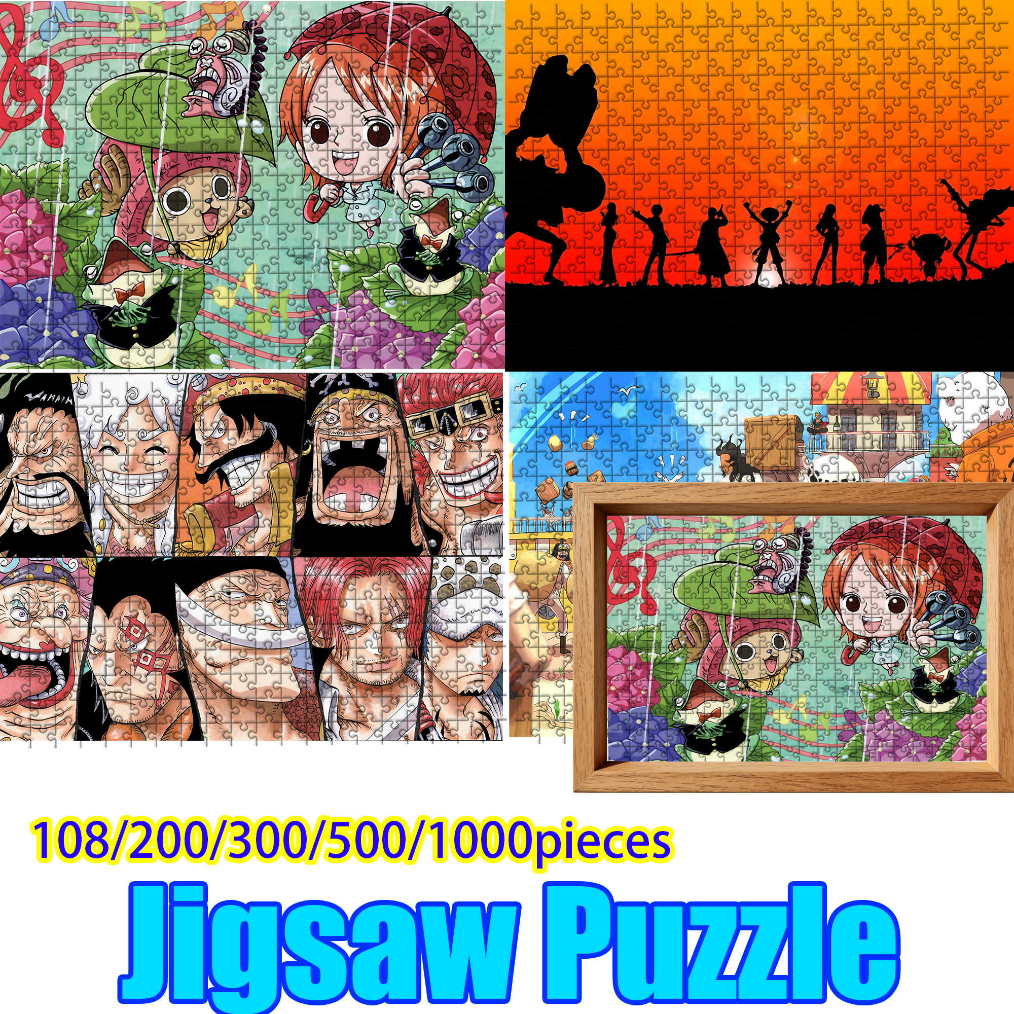 One Piece Luffy Chopper Zoro t - Woodworking Jigsaw avaliação e preço