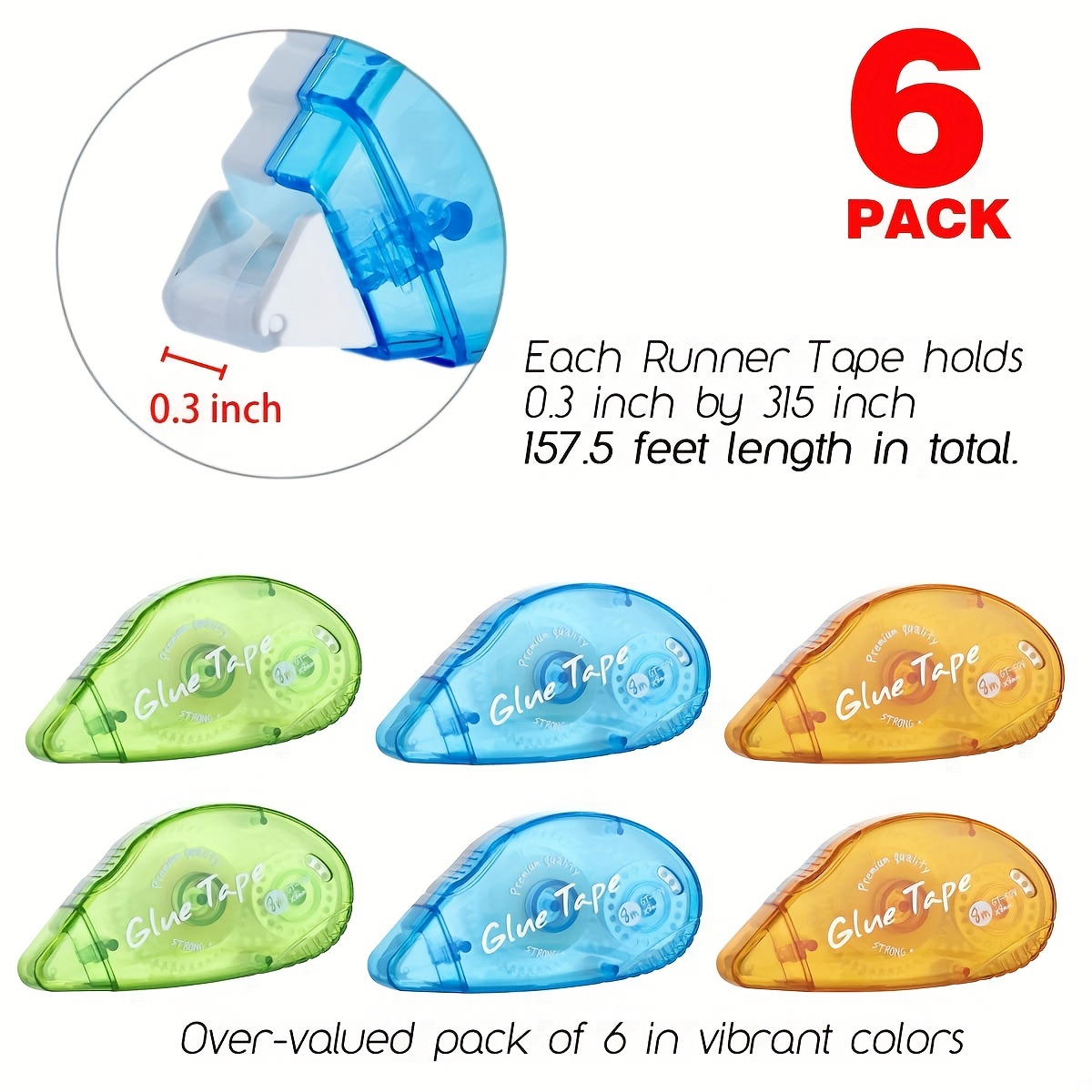 6 Packs Double Sided Tape Roll - Woodworking Projects Art avaliação e preço