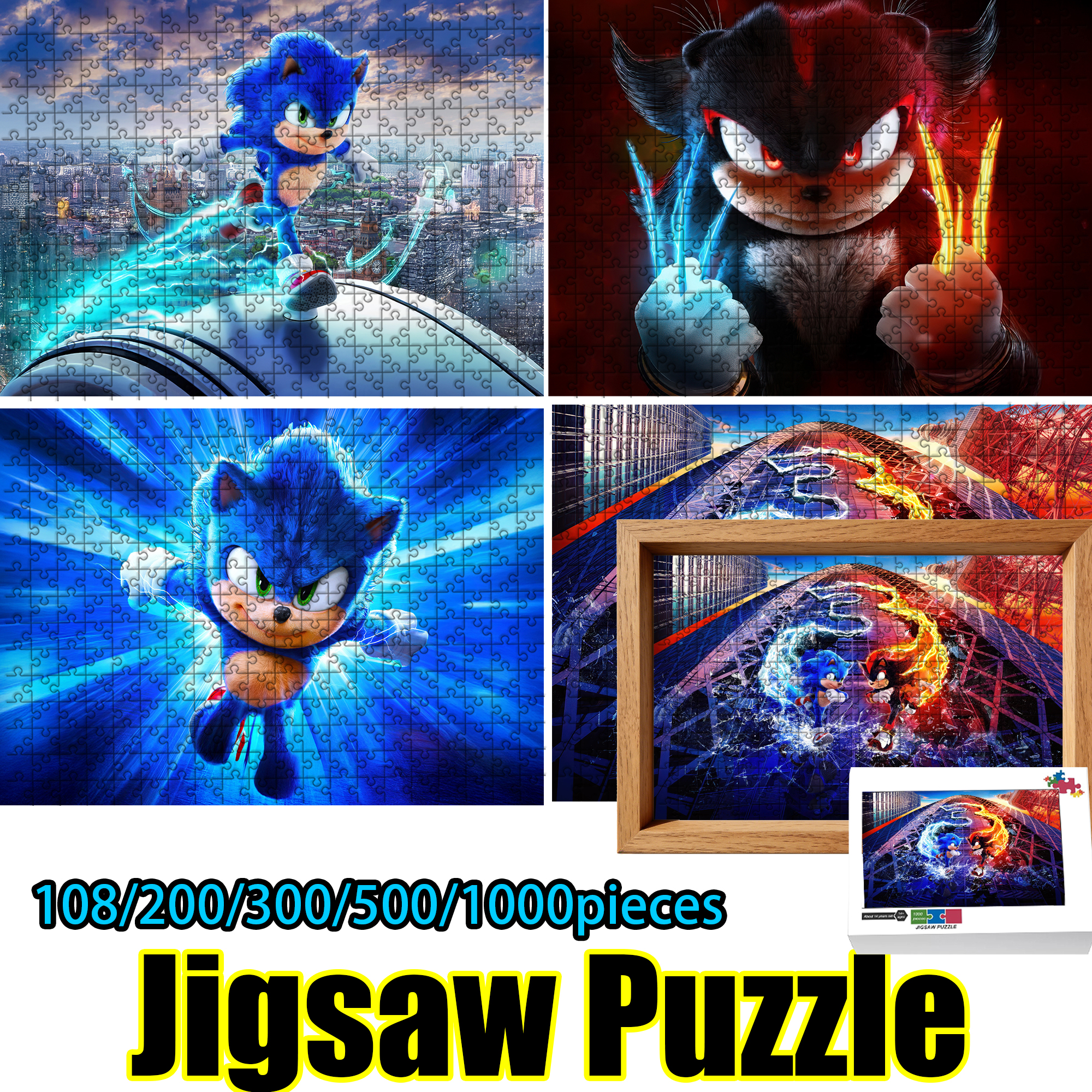 Sonic the Hedgehog Jigsaw Puzz - Woodworking Jigsaw avaliação e preço