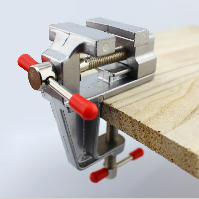1pc Mini Workbench Vise with 3 - Woodworking Bench Vise avaliação e preço