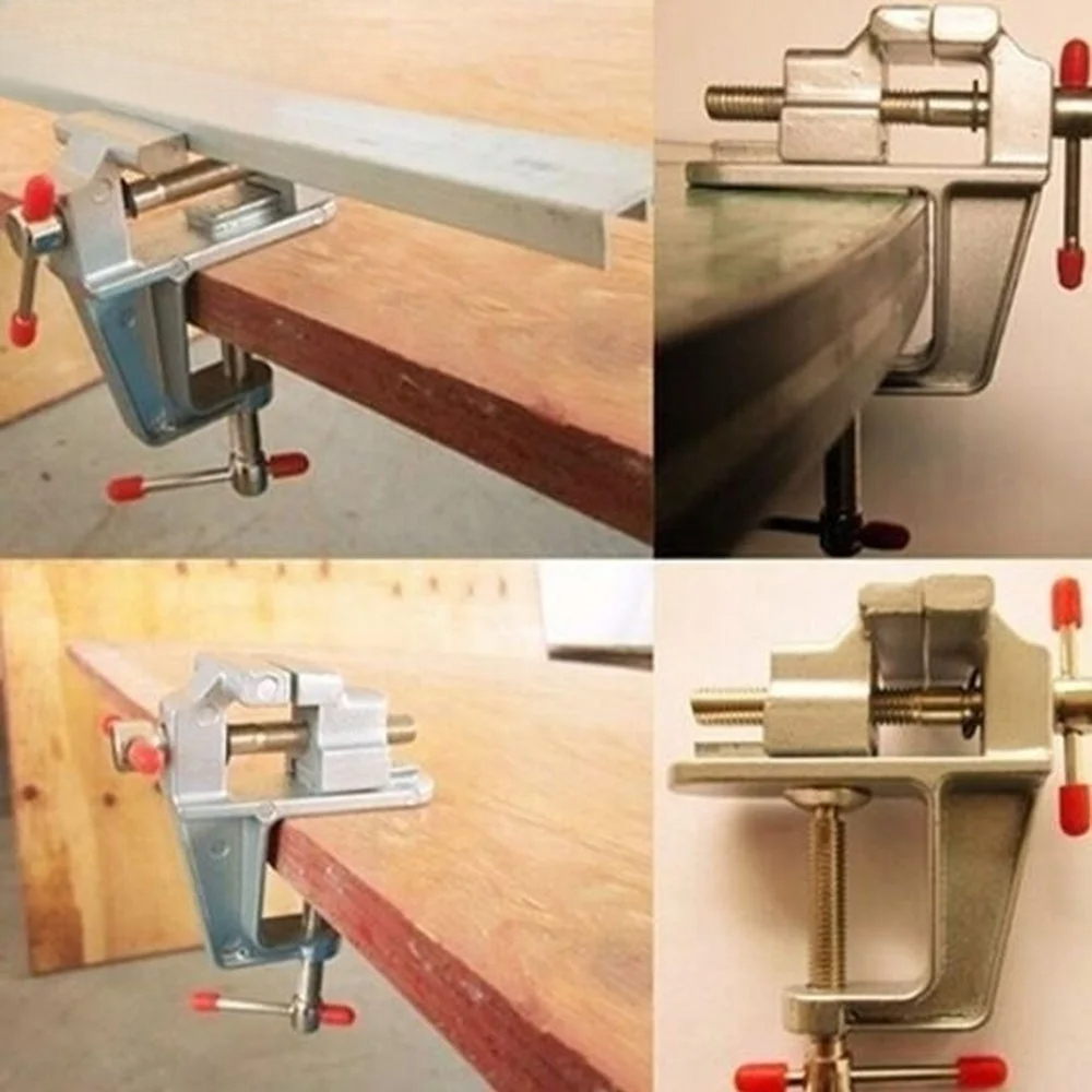 1pc Mini Workbench Vise with 3 - Woodworking Bench Vise avaliação e preço