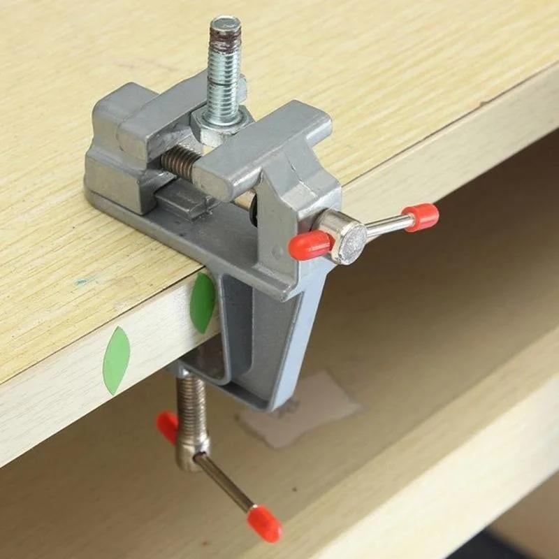 1pc Mini Workbench Vise with 3 - Woodworking Bench Vise avaliação e preço