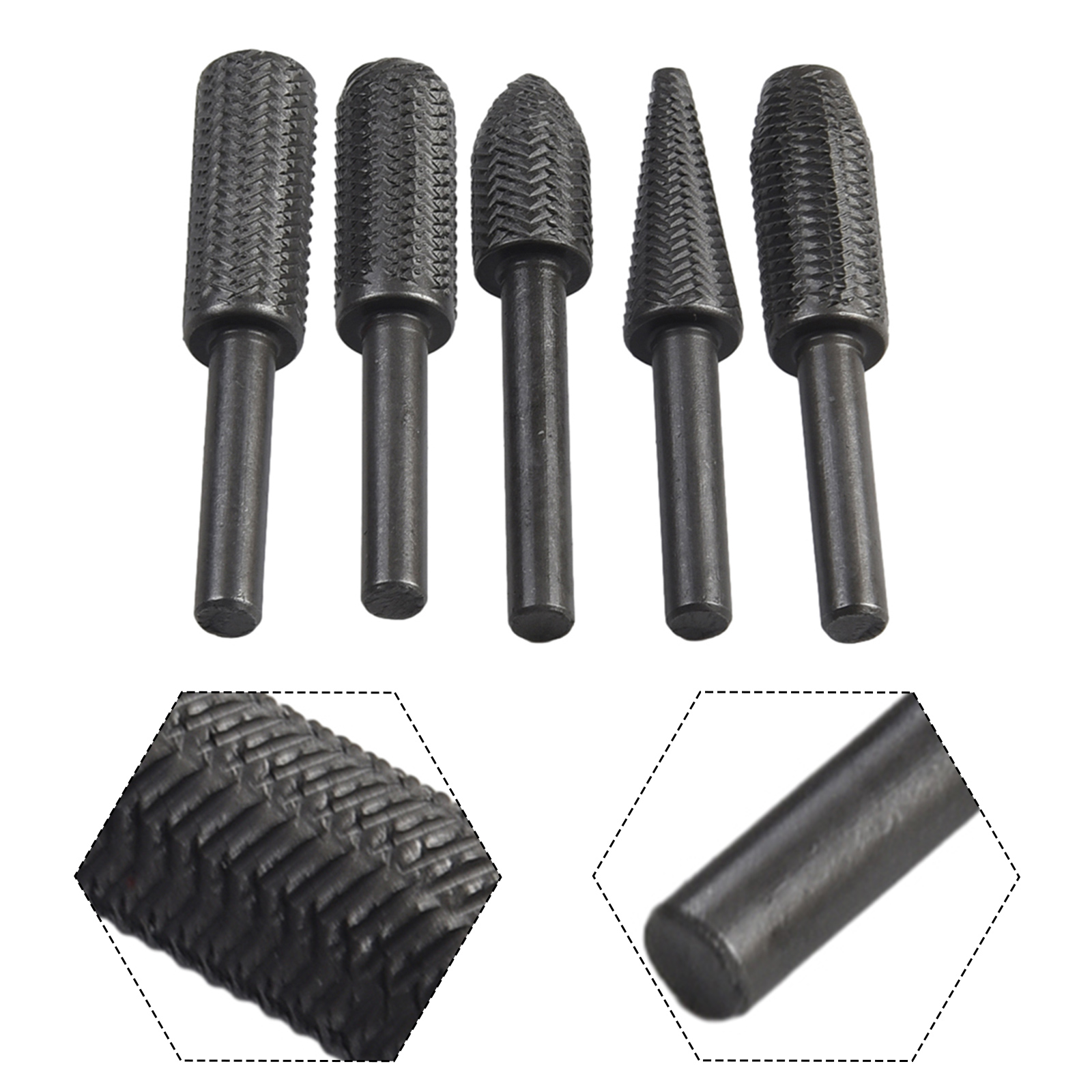 5Pcs Double Cut Rotary Rasp Fi - Woodworking Files And Rasps avaliação e preço