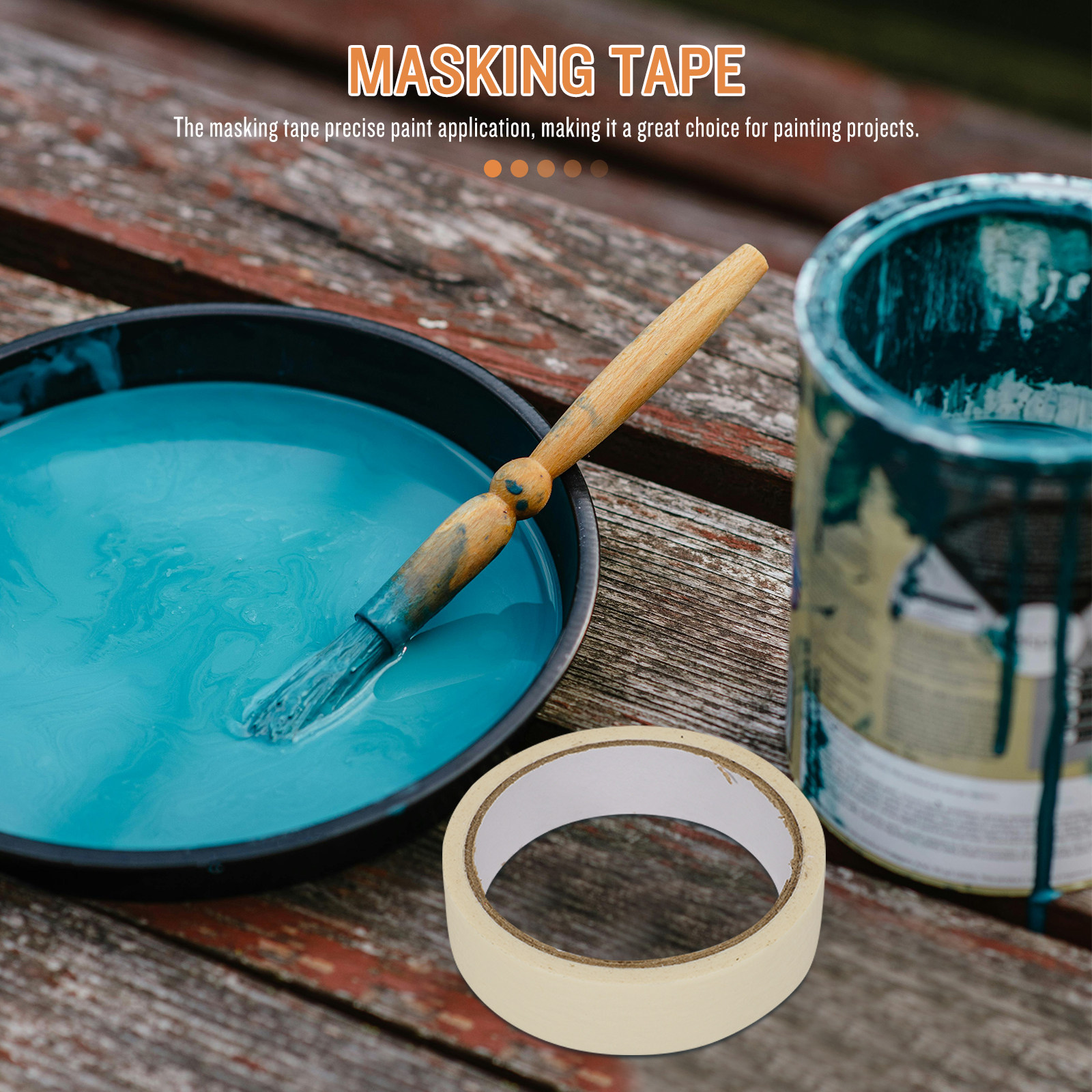 1 Roll 50M White Painting Tape - Woodworking Projects Art avaliação e preço