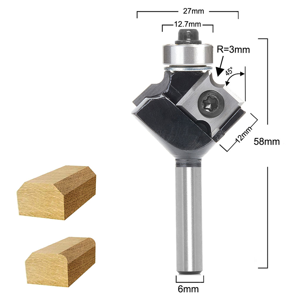 Milling Cutter Router Bit Trim - Woodworking Kickback avaliação e preço