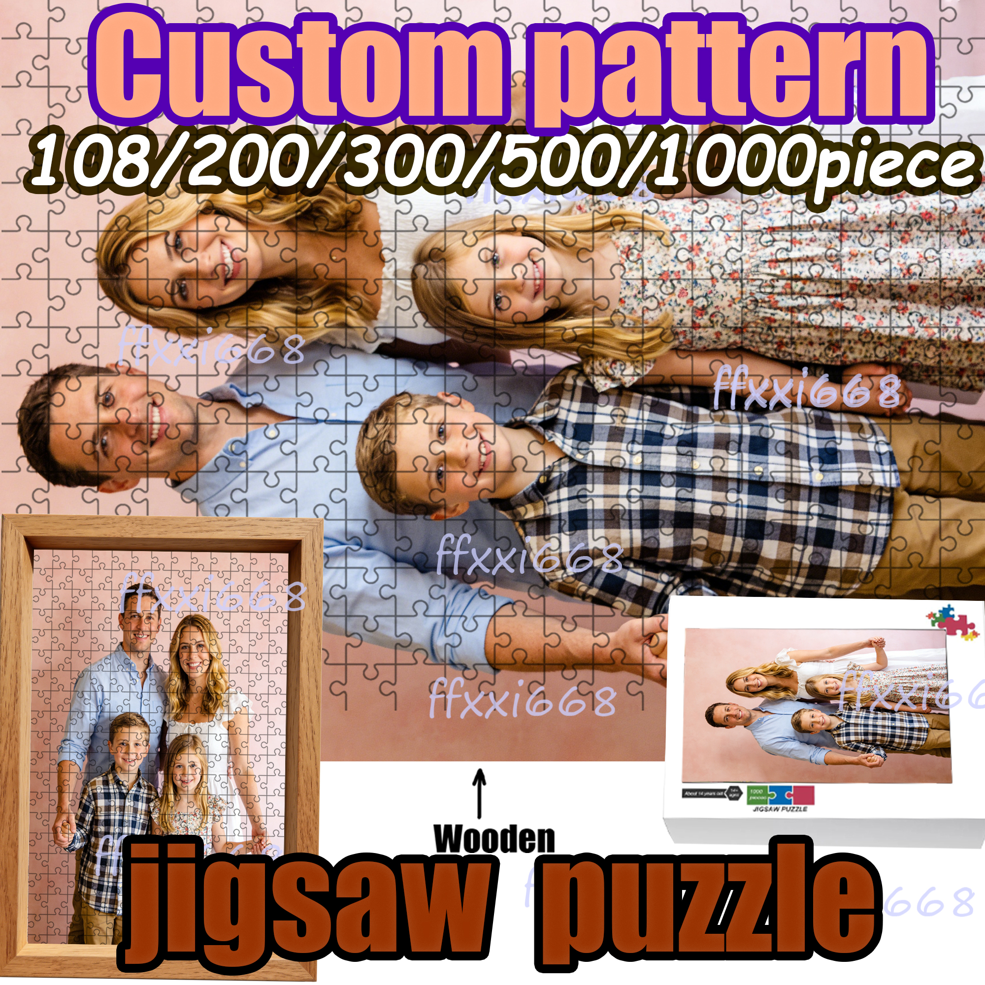 Custom 108/200/300/500/1000pie - Woodworking Jigsaw avaliação e preço