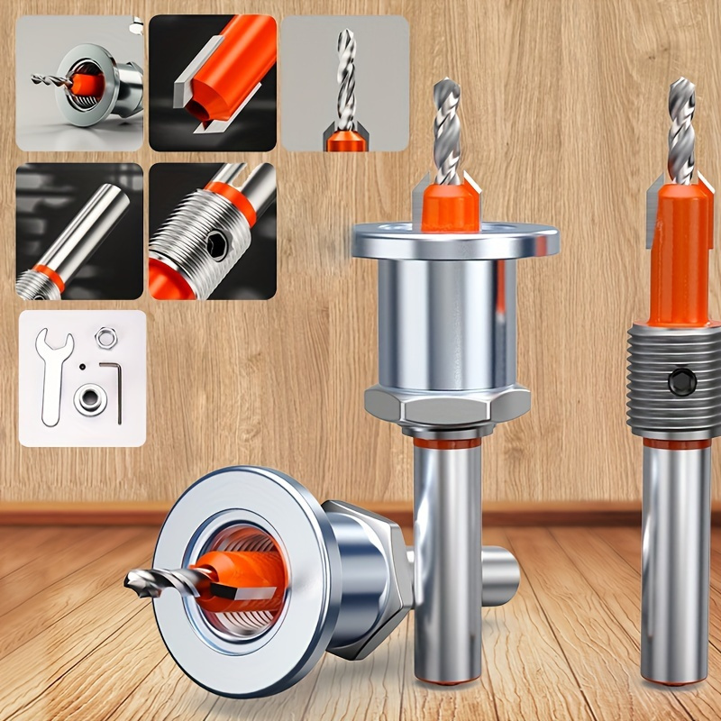 3pcs Woodworking Drill Bit Set - Woodworking Kickback avaliação e preço
