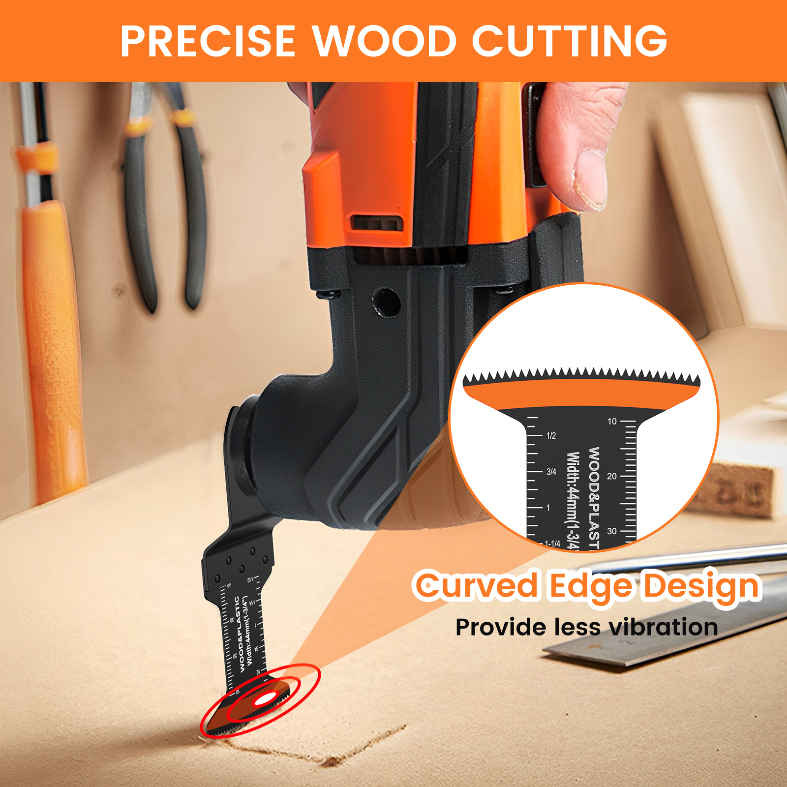 10/50Pcs Oscillating Saw Blade - Spoke Shave Round avaliação e preço
