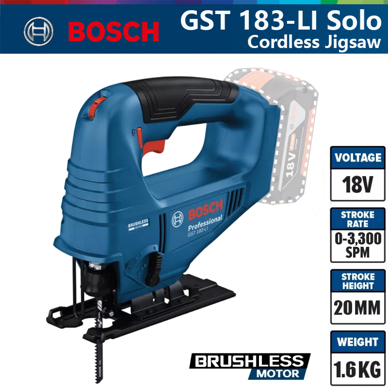 Bosch GST 183-LI Professional  - Woodworking Jigsaw avaliação e preço