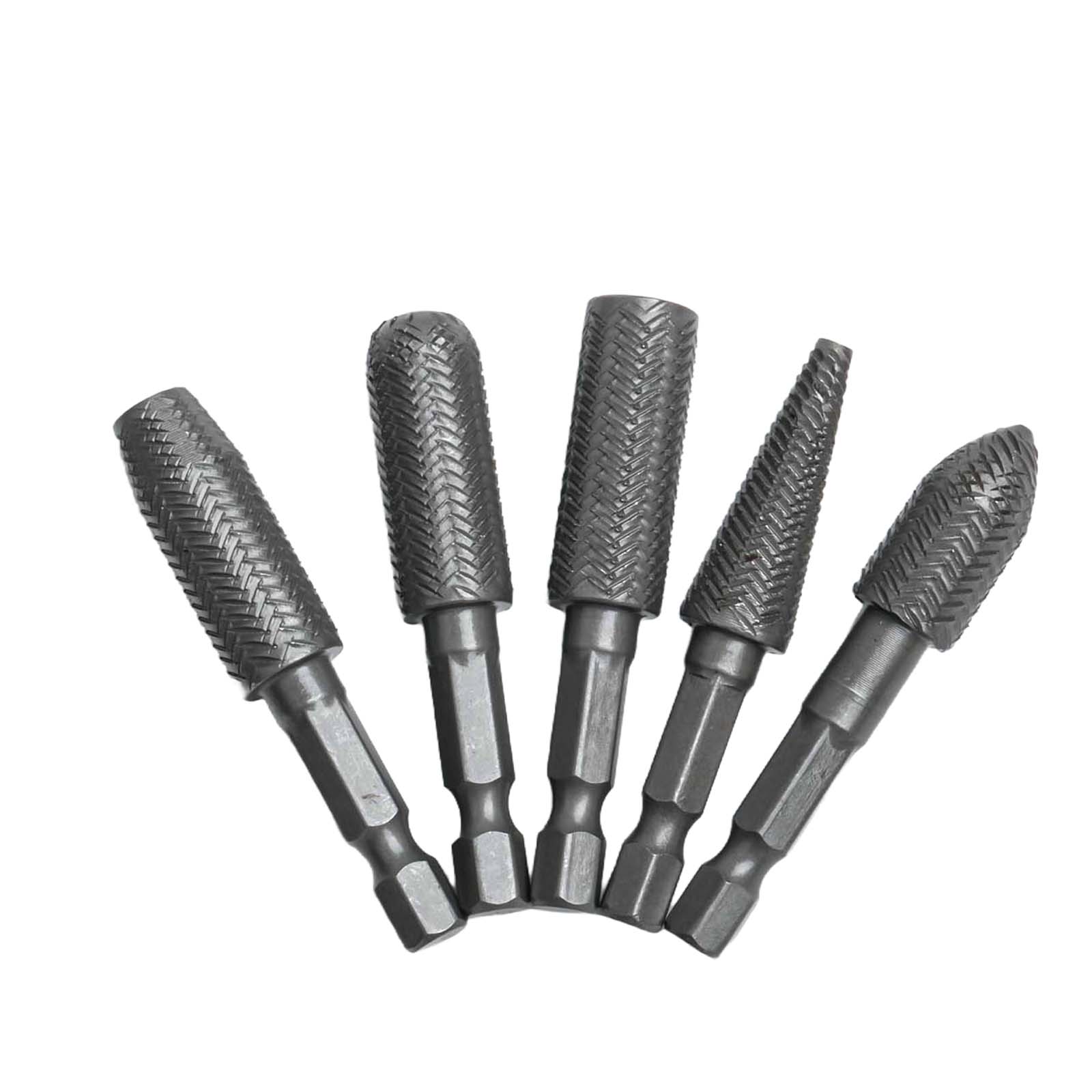 5Pcs Rotary Rasp 1/4inch Hex S - Woodworking Files And Rasps avaliação e preço