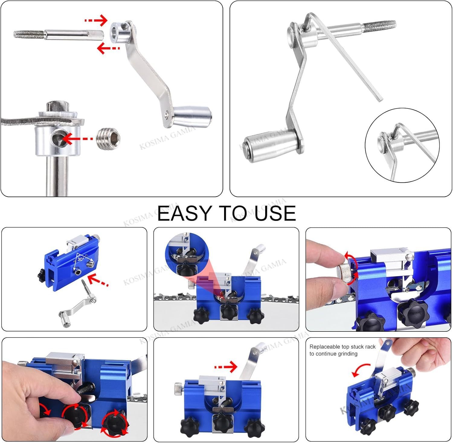 Portable Manual Chain Saw Blad - Woodworking Jigsaw avaliação e preço
