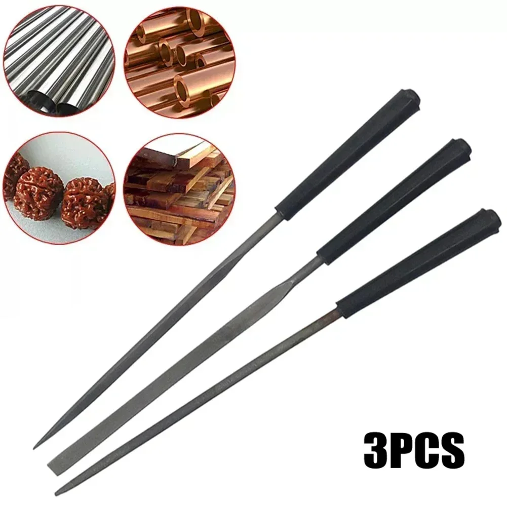 3pcs Needle Files Set Small St - Woodworking Files And Rasps avaliação e preço
