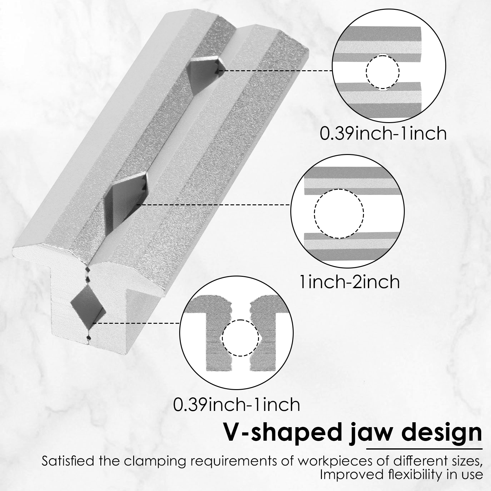 1Pair Vise Jaws Fixture 4/5/6  - Woodworking Bench Vise avaliação e preço