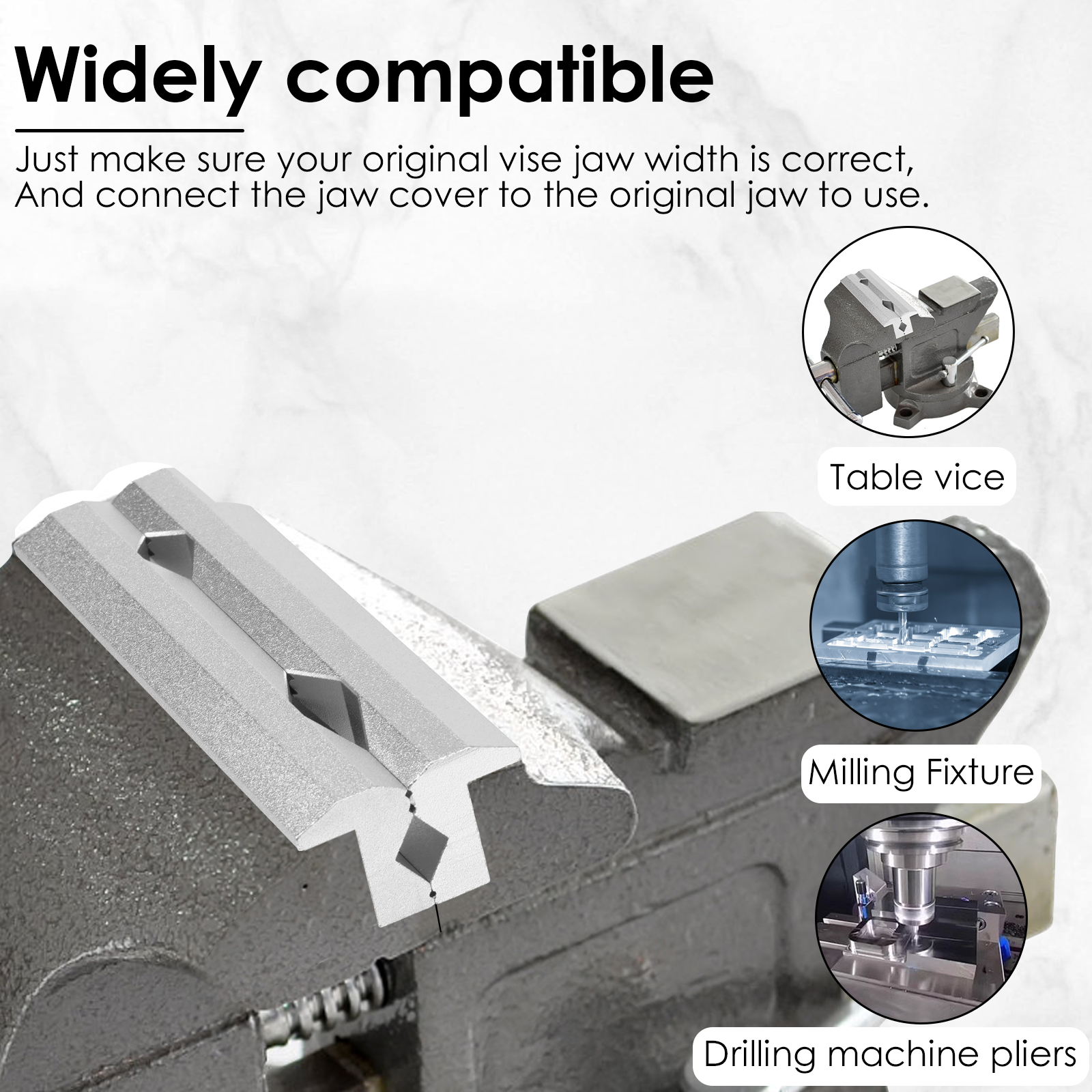 1Pair Vise Jaws Fixture 4/5/6  - Woodworking Bench Vise avaliação e preço