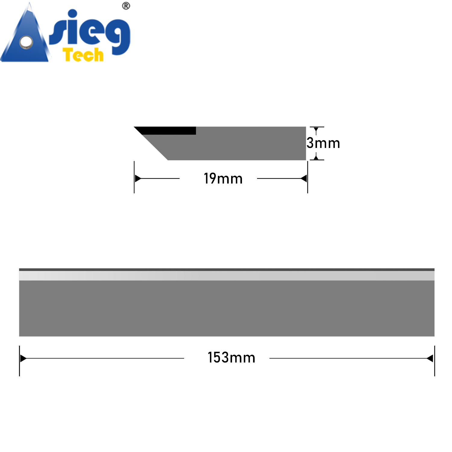 153×19×3mm Planer Blades Joint - Woodworking Jointer avaliação e preço