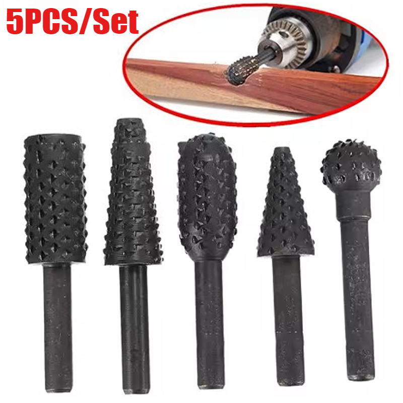 5pcs Rasp File Drill Bits Rasp - Woodworking Files And Rasps avaliação e preço