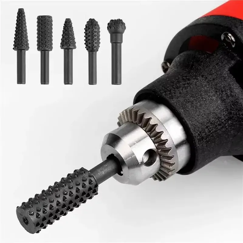 5pcs Rasp File Drill Bits Rasp - Woodworking Files And Rasps avaliação e preço