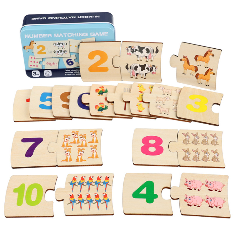 Children Iron Box Number Enlig - Woodworking Jigsaw avaliação e preço