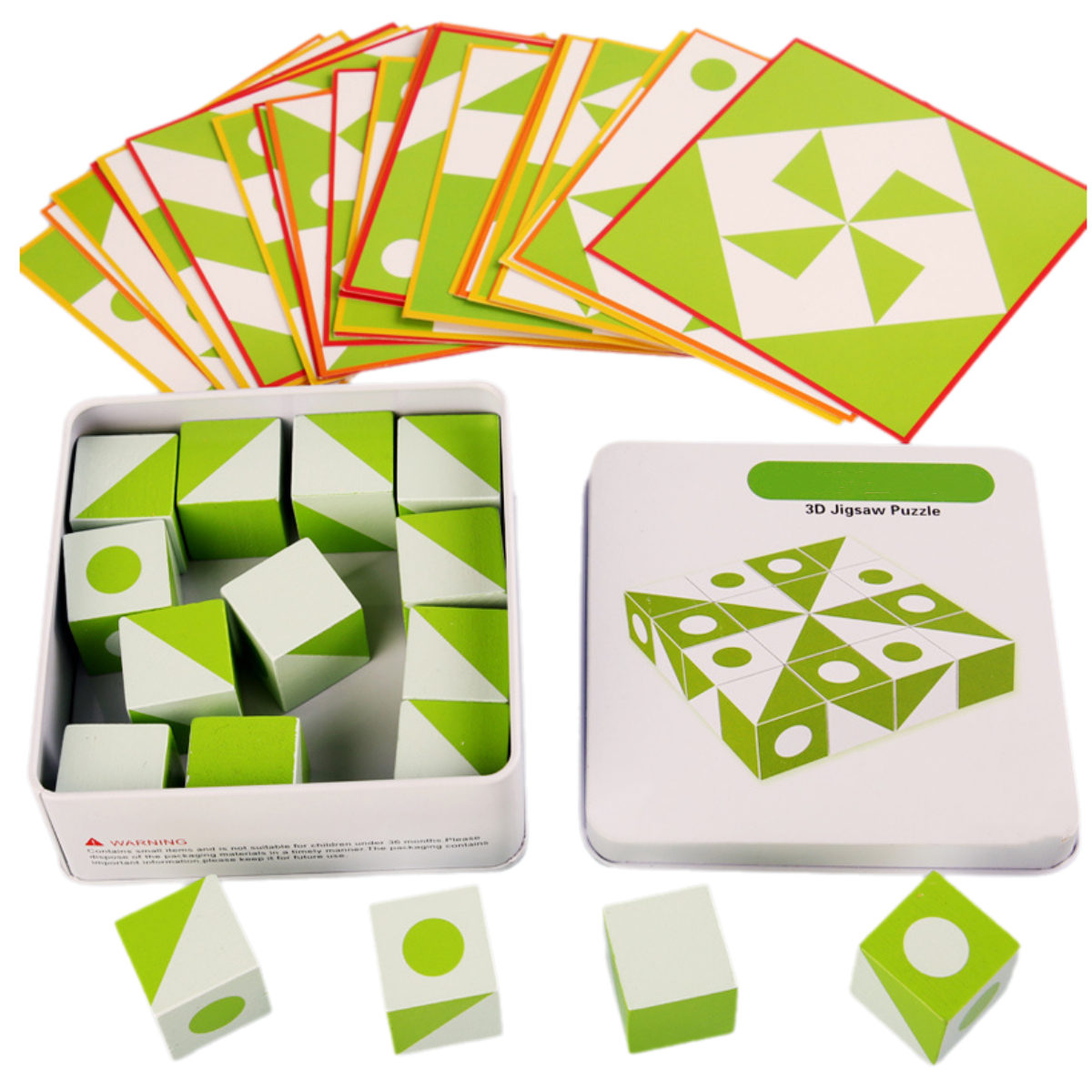 Wooden 3D Puzzles Game Geometr - Woodworking Jigsaw avaliação e preço