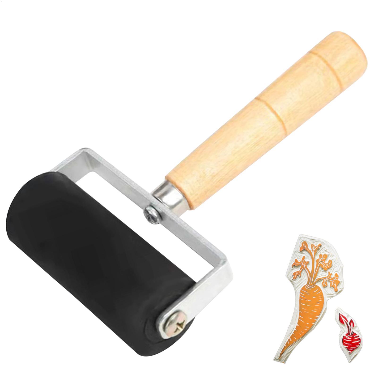 Ink Roller Roller Rubber Smoot - Woodworking Projects Art avaliação e preço