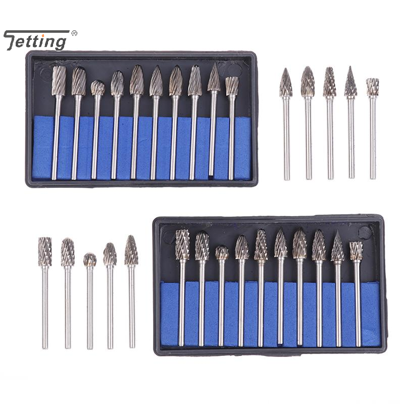 10Pcs Tungsten Carbide Burr Ki - Woodworking Files And Rasps avaliação e preço